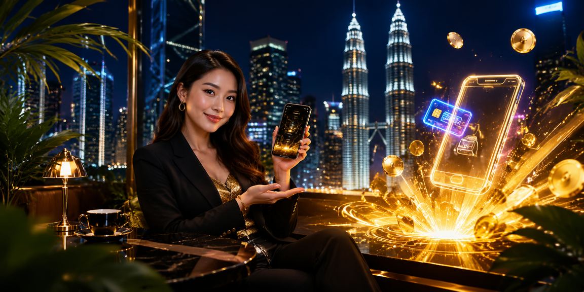 Pengguna di Kuala Lumpur mengakses kasino dalam talian melalui telefon pintar gaya Melayu
