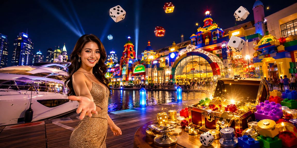 Permainan dadu gaya Malaysia dalam suasana kasino moden